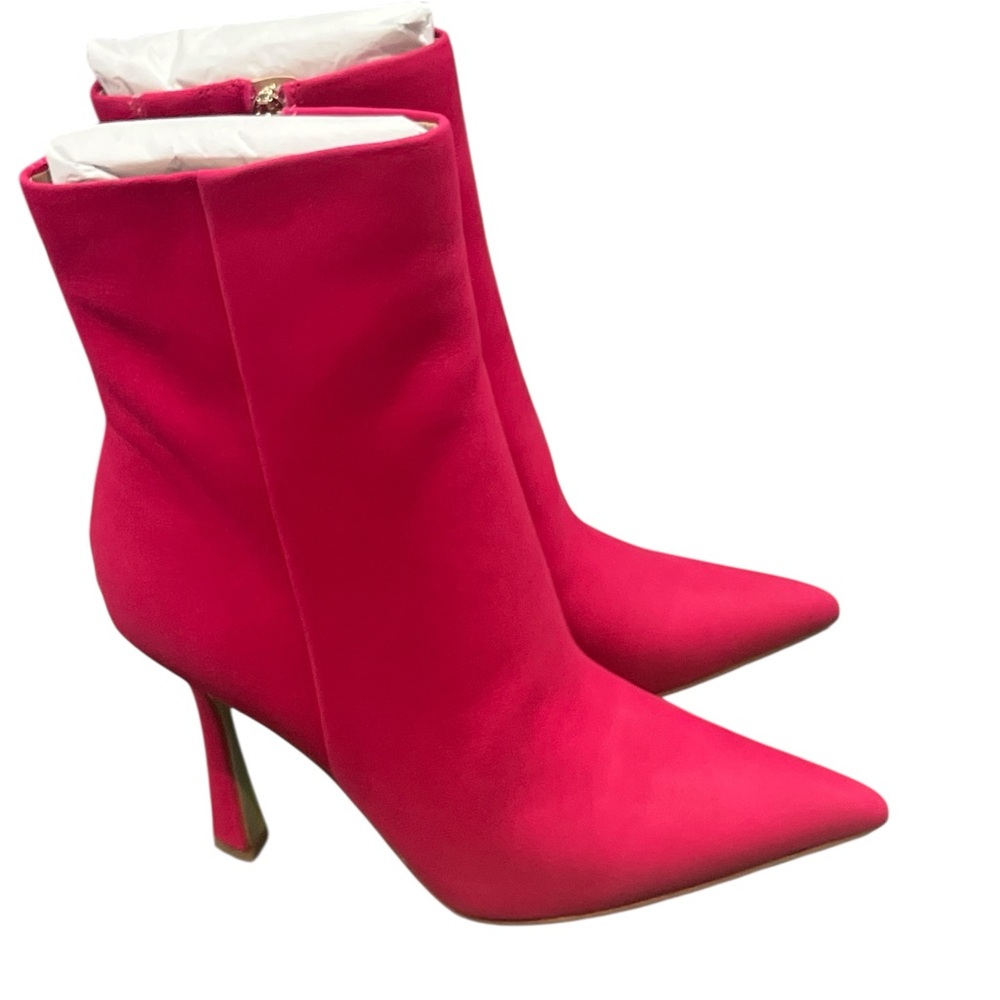 Sam Edelman Ella Pointed Toe Fushia Women's Ankle Boots